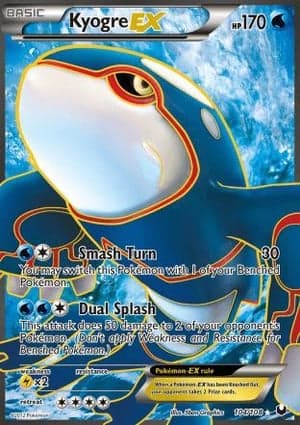 Carta Kyogre-EXKyogre EX (104 Full Art)