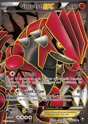 Carta Groudon-EXGroudon EX (106 Full Art)