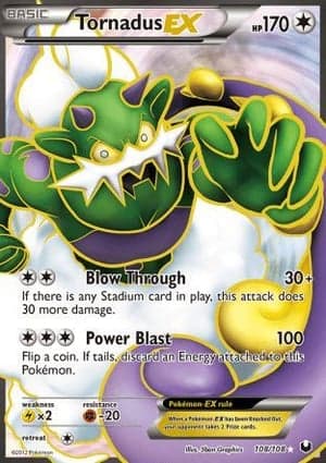 Carta Tornadus-EXTornadus EX (108 Full Art)