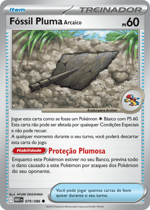 Carta Fóssil Pluma Arcaico
