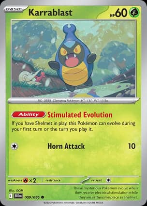 Carta Karrablast (Poke Ball Pattern)