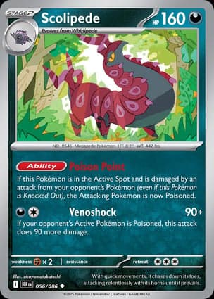 Carta Scolipede (Poke Ball Pattern)