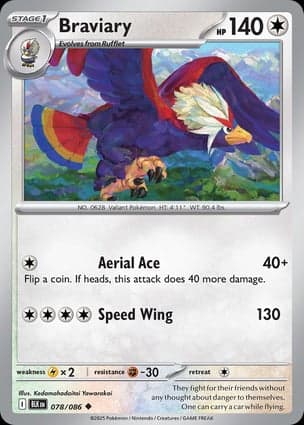 Carta Braviary (Poke Ball Pattern)