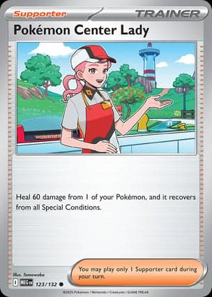 Carta Dama do Centro Pokémon