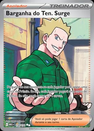 Carta Barganha do Ten. Surge Lt. Surge's Bargain - 170/132