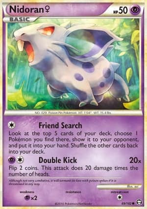 Carta Nidoran Fêmea Nidoran Female