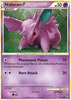Carta Nidoran Macho Nidoran Male