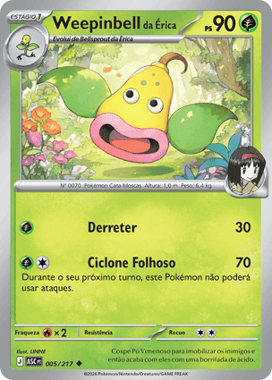 Carta Weepinbell da ÉricaErika's Weepinbell