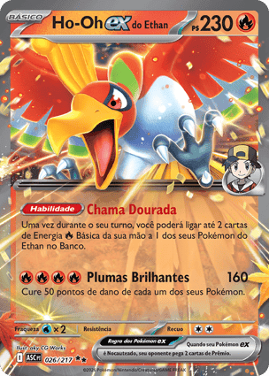 Carta Ho-Oh ex do EthanEthan's Ho-Oh ex