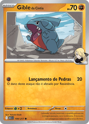 Carta Gible da CíntiaCynthia's Gible