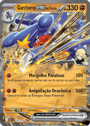 Carta Garchomp ex da CíntiaCynthia's Garchomp ex