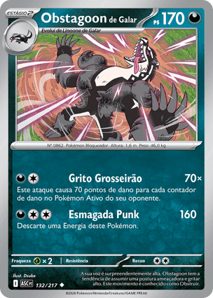 Carta Obstagoon de GalarGalarian Obstagoon