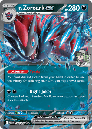 Carta Zoroark ex do NN's Zoroark ex