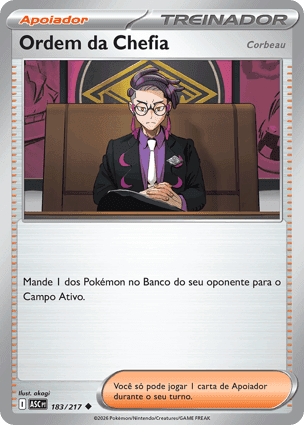 Carta Ordem da ChefiaBoss's Orders