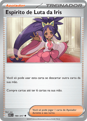 Carta Espírito de Luta da IrisIris's Fighting Spirit