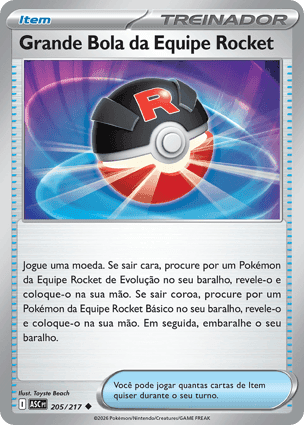 Carta Grande Bola da Equipe RocketTeam Rocket's Great Ball