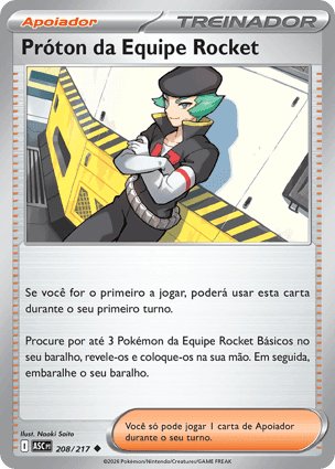 Carta Próton da Equipe RocketTeam Rocket's Proton