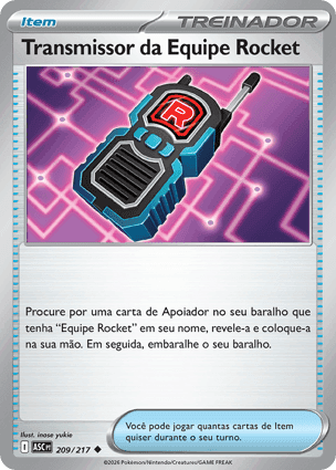 Carta Transmissor da Equipe RocketTeam Rocket's Transceiver