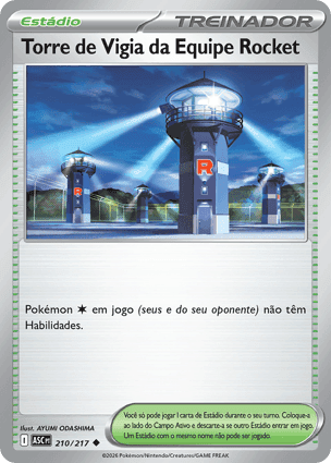 Carta Torre de Vigia da Equipe RocketTeam Rocket's Watchtower