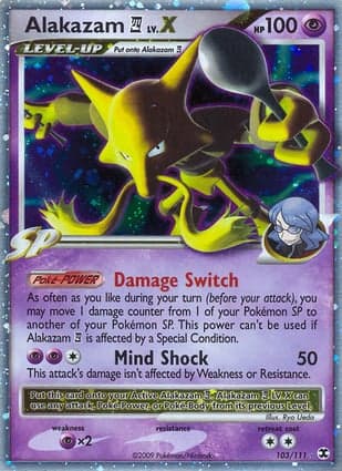 Carta Alakazam 4 LV.X