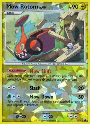 Carta Rotom Corte Mow Rotom