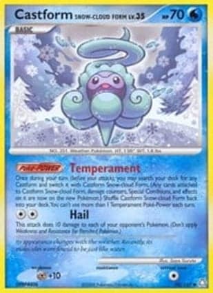 Carta Castform Snow-Cloud Form