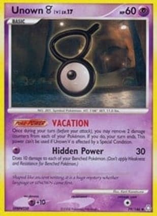 Carta Unown (V)