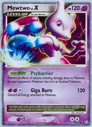 Carta Mewtwo LV.X