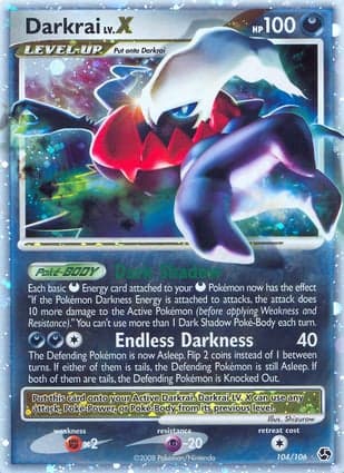 Carta Darkrai LV.X