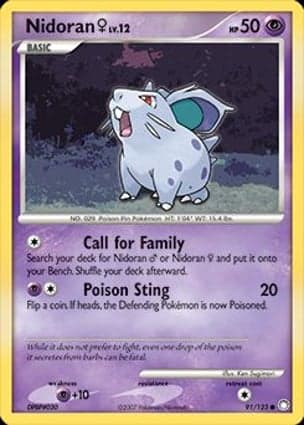 Carta Nidoran Fêmea