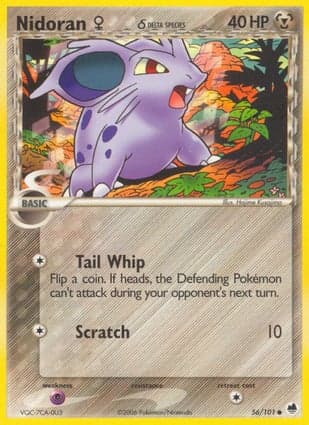 Carta Nidoran Fêmea