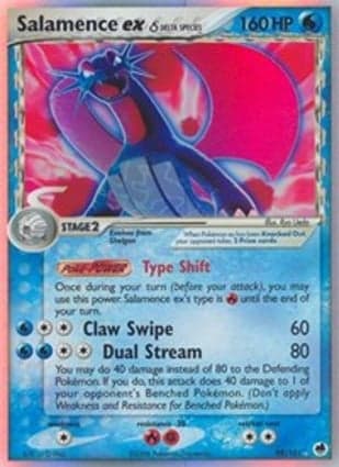 Carta Salamence ex (Delta Species)