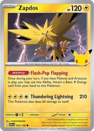Carta Zapdos