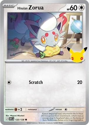 Carta Zorua de HisuiHisuian Zorua