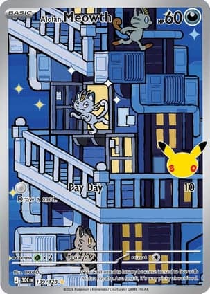 Carta Meowth de Alola Alolan Meowth
