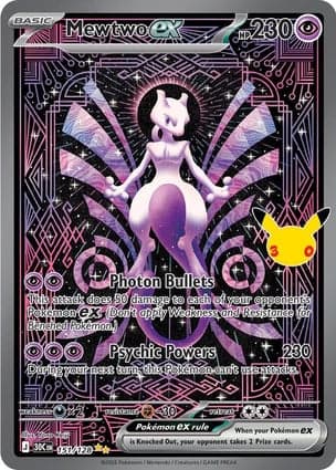 Carta Mewtwo EX Mewtwo ex