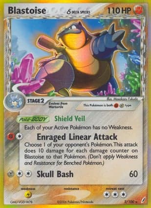Carta Blastoise
