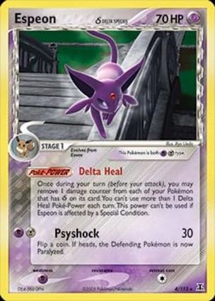 Carta Espeon δ