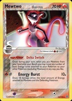 Carta Mewtwo δ