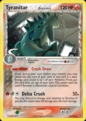 Carta Tyranitar δ