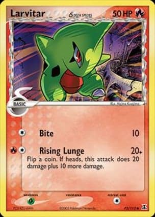 Carta Larvitar δ