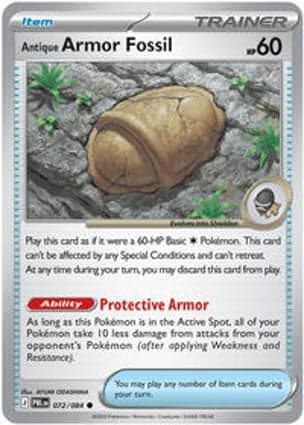Carta Fóssil Armadura ArcaicoAntique Armor Fossil