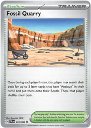Carta Pedreira de FóssilFossil Quarry