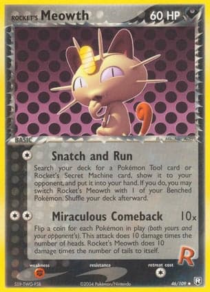 Carta Rockets Meowth