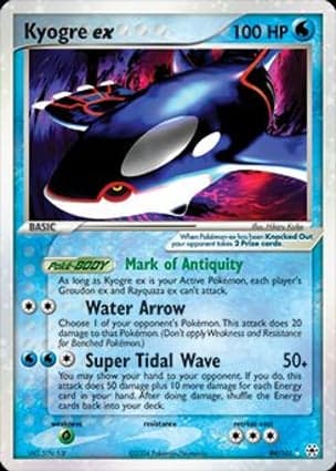 Carta Kyogre ex