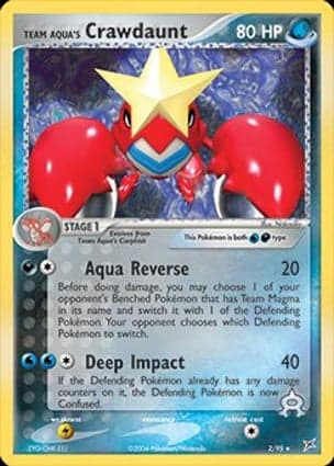 Carta Crawdaunt da Equipe Aqua