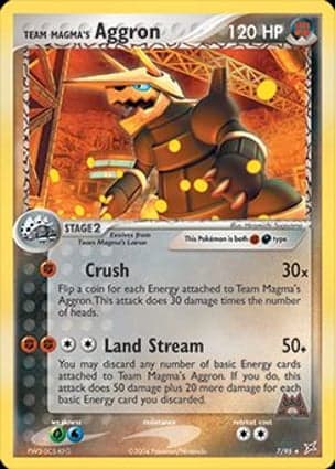Carta Aggron da Equipe Magma
