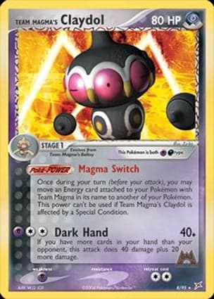 Carta Claydol da Equipe Magma