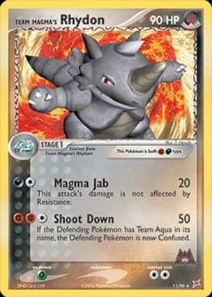 Carta Rhydon da Equipe Magma