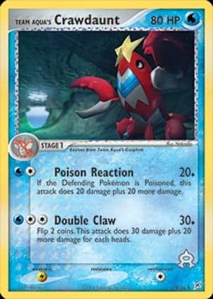 Carta Crawdaunt da Equipe Aqua